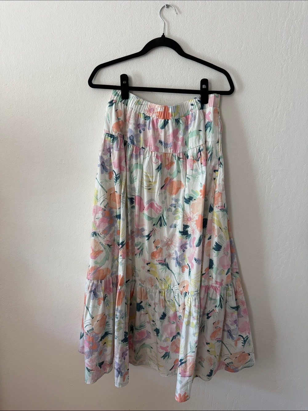Abercrombie & Fitch Limited Edition The Trevor Project Floral Tiered Maxi Skirt - Picture 3 of 4
